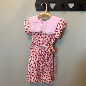 Vintage girls strawberry dress size 4